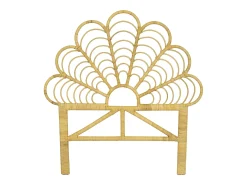 Cabeceira de cama 110 cm em vime cor natural - FLOSIA