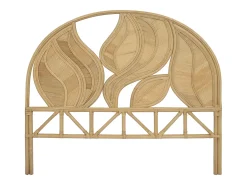 Cabeceira de cama 160 cm em rotim de cor natural FLERIO