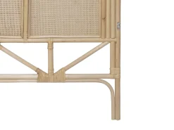 Cabeceira de cama 140 cm rotim cor natural - JAKOBIA