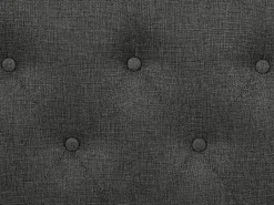 Cabeceira de cama acolchoada cravejada 190 cm tecido cinza - MASSIMO