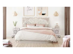 Cabeceira de cama em MDF branco