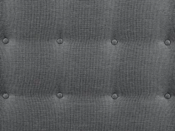 Cabeceira de cama estofada FRANCESCO -140cm -Tecido cinzento