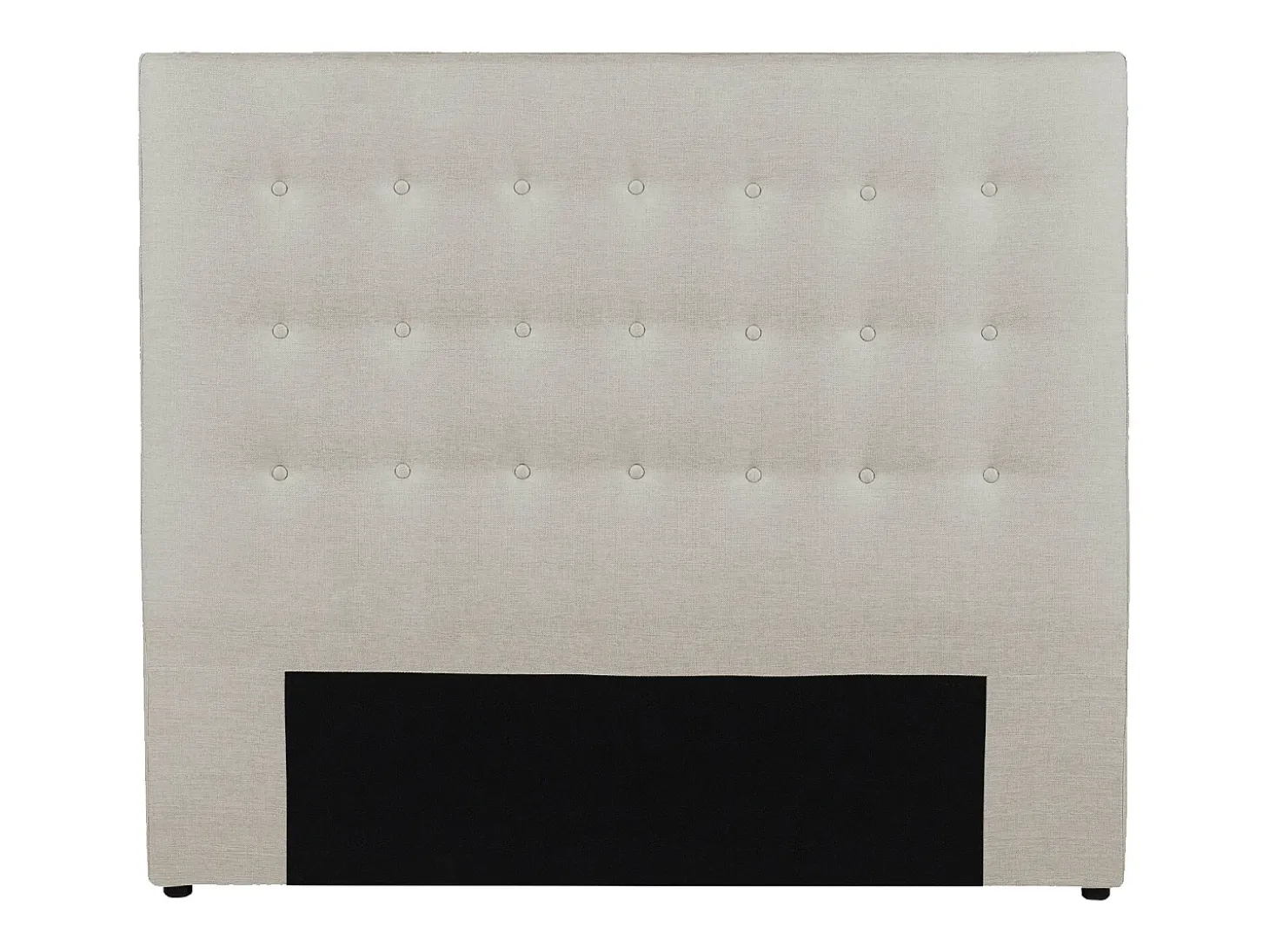 Cabeceira de cama estofada FRANCESCO - 160cm - Tecido - Bege