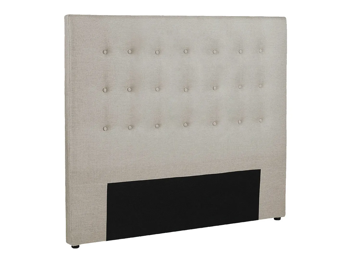 Cabeceira de cama estofada FRANCESCO - 160cm - Tecido - Bege