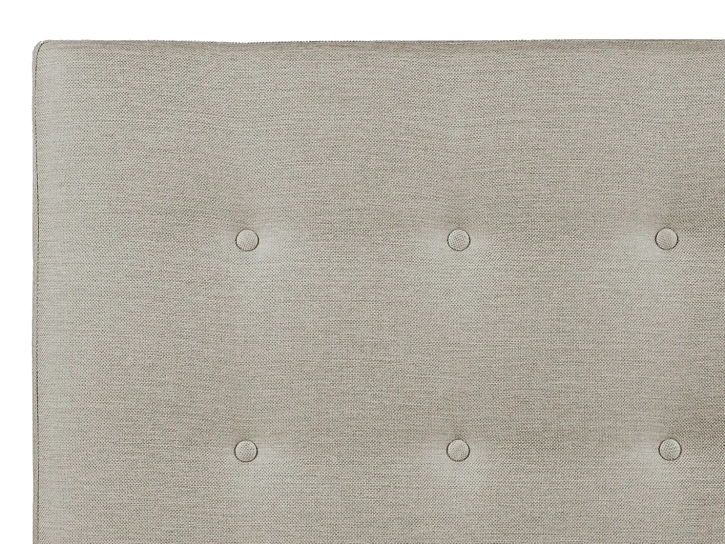 Cabeceira de cama estofada FRANCESCO - 140cm - Tecido - Bege