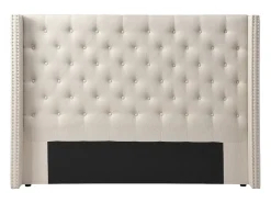 Cabeceira de cama estofada MASSIMO -Tecido -160 cm -Bege