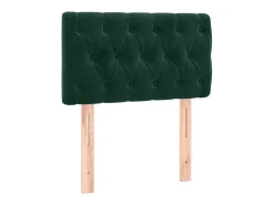 Cabeceira de cama veludo 80x7x78/88 cm verde-escuro