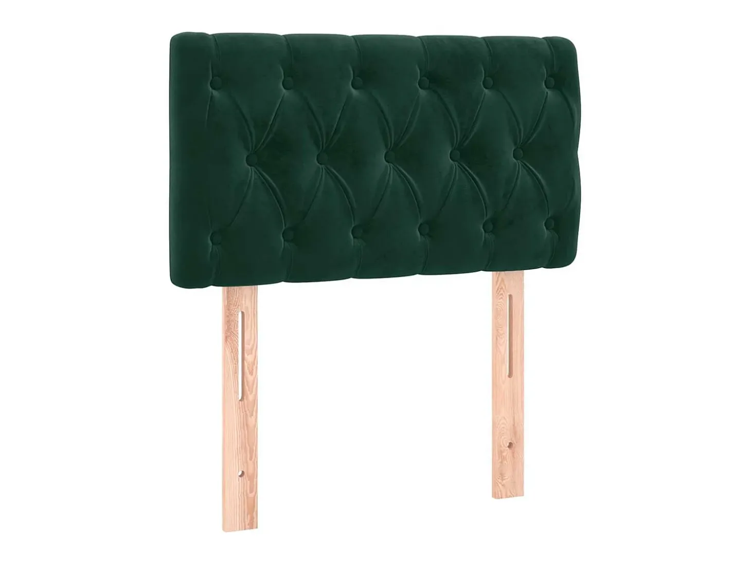Cabeceira de cama veludo 80x7x78/88 cm verde-escuro