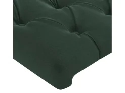 Cabeceira de cama veludo 80x7x78/88 cm verde-escuro