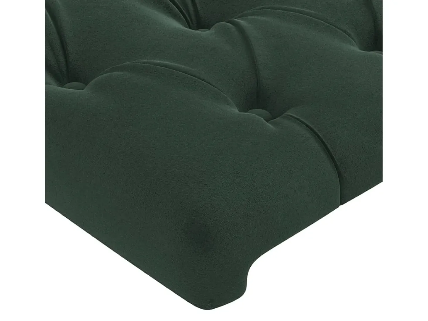 Cabeceira de cama veludo 80x7x78/88 cm verde-escuro