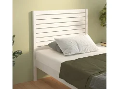 Cabeceira de cama 96x4x100 cm pinho maciço branco