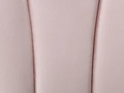 Cabeceira de concha 160 cm em veludo rosa - MOANA