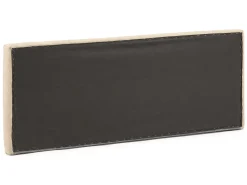 Cabeceira estofada Creta 160x60 cm Cor Bege, Acolchoada com Espuma, Bordado Vertical, 8 cm de Espessura