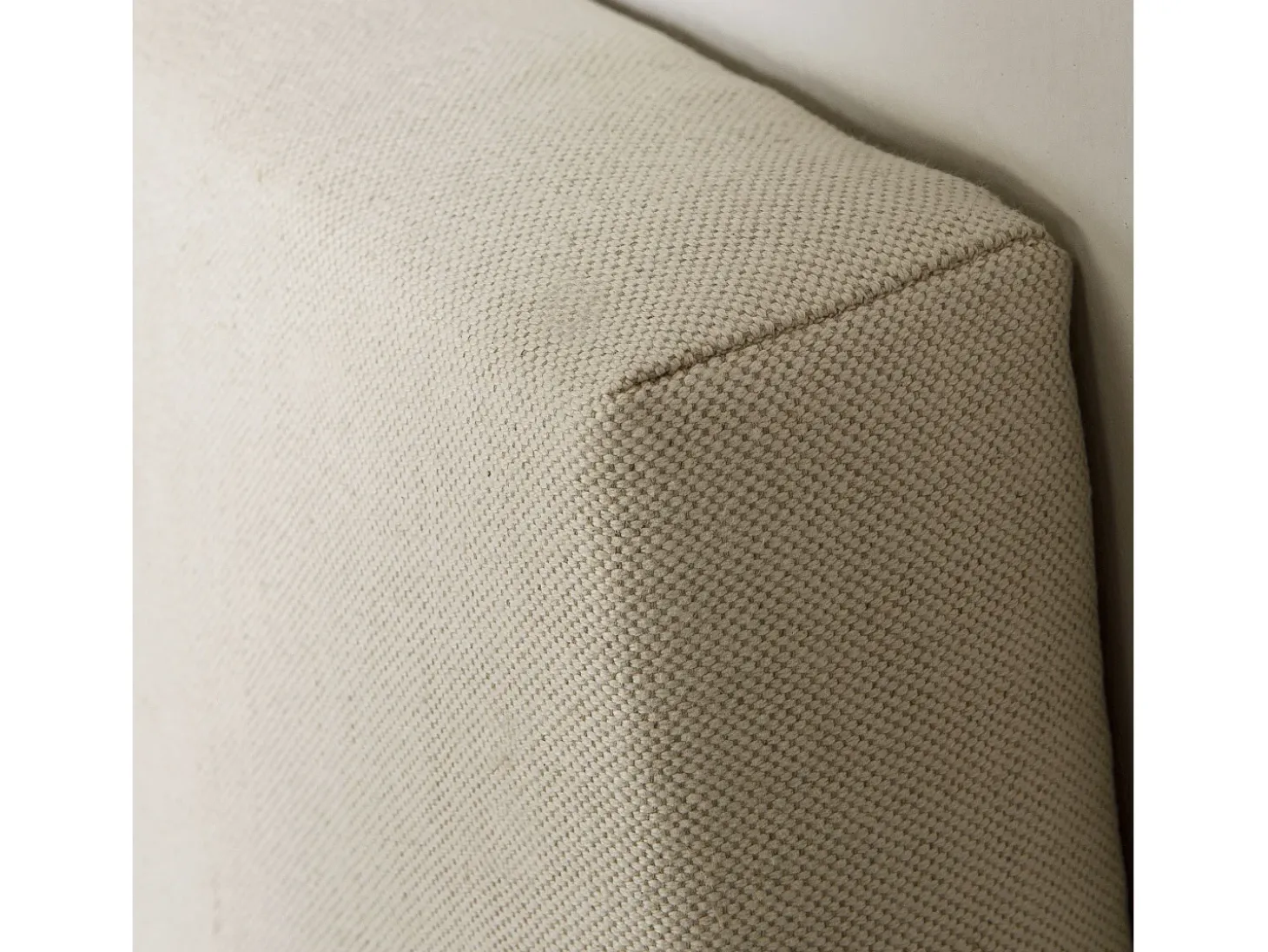 Cabeceira estofada Tagomago 140x60 cm de Linho Natural, para Cama 135 cm, Acolchoada com Espuma, 8 cm de Espessura
