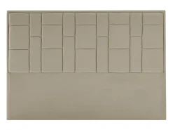Cabeceira Hermine 160cm Moderna em Veludo Taupe