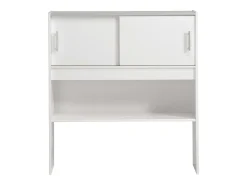 Cabeceira ou Guarda-Roupa Candy Youth Quarto Branco Fosco 108x98x28 cm