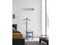 Cabide - A115cm x L45cm x F41cm - faia maciça azul - Stanza