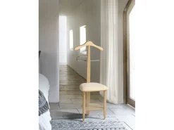 Cabide - A105cm x L45cm x F41cm - faia maciça natural - Sedie