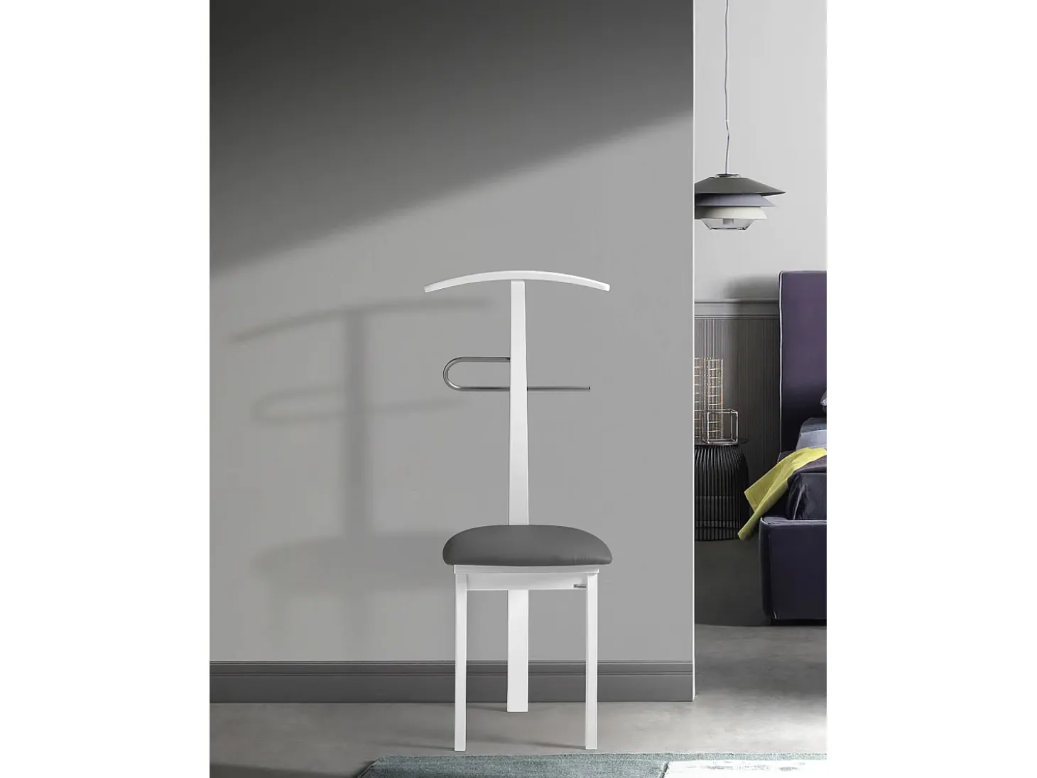 Cabide - A108cm x L46cm x F44cm - faia maciça branco - Stilizzato