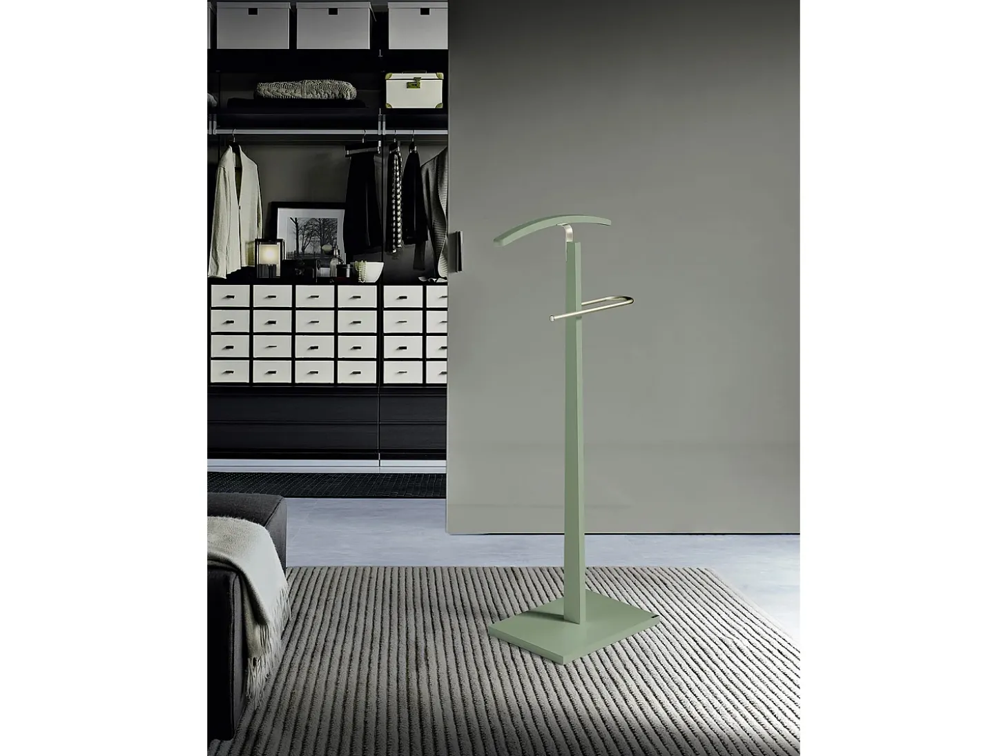 Cabide - A114cm x L48cm x F28cm - faia maciça verde - Smart