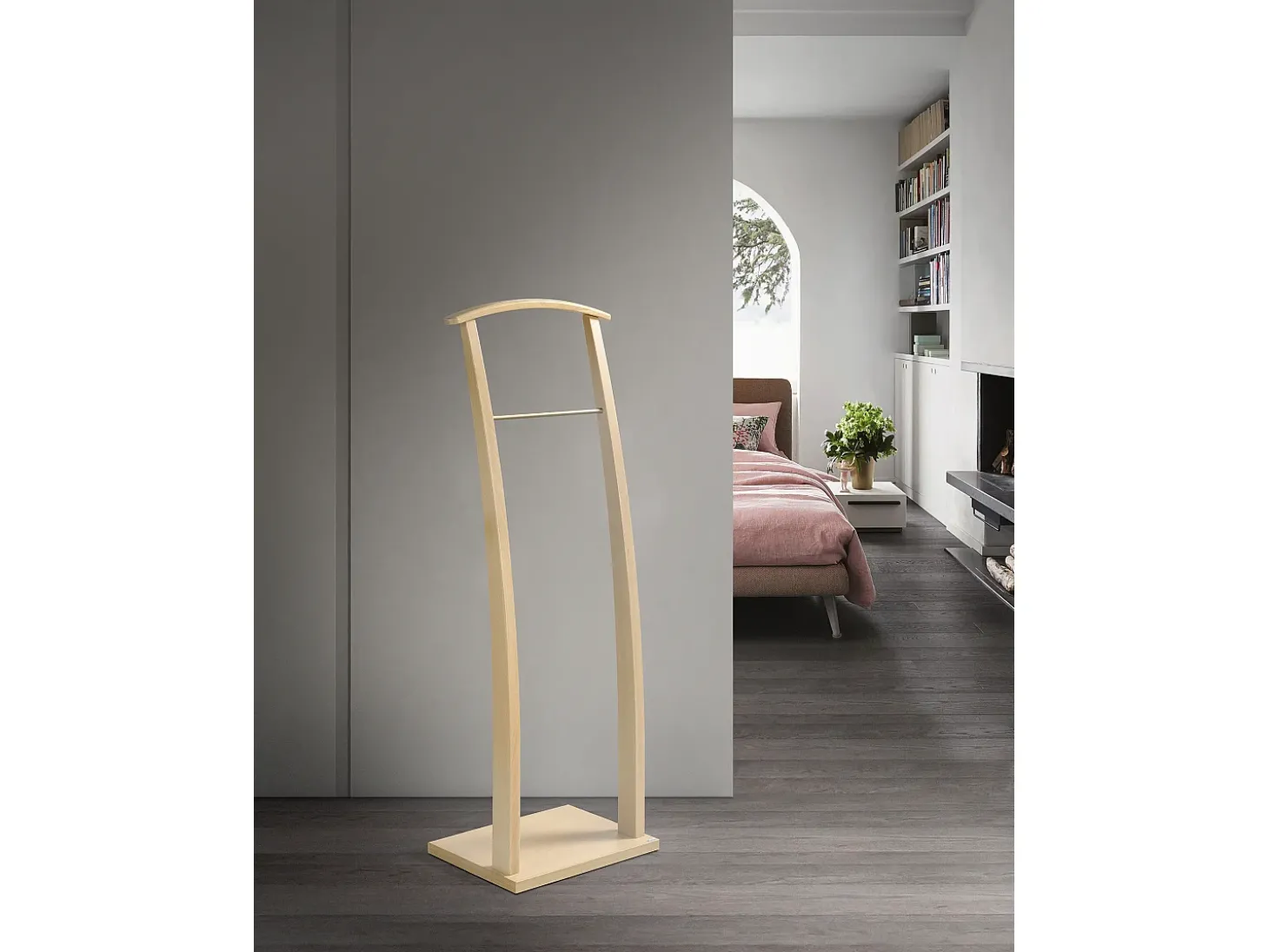 Cabide - A117cm x L40cm x F28cm - faia maciça carvalho - Curves