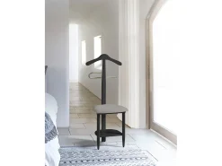 Cabide - A105cm x L45cm x F41cm - faia maciça preto - Sedie