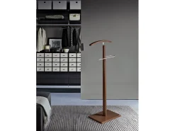 Cabide - A114cm x L48cm x F28cm - faia maciça nogueira - Smart