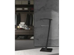 Cabide - A115cm x L48cm x F28cm - faia maciça preto - Lindes