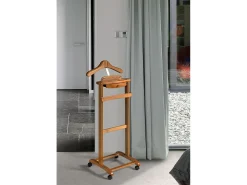 Cabide com rodas - A110cm x L47cm x F35cm - faia maciça cerejeira - Rennes
