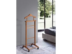 Cabide com rodas - A110cm x L45cm x F34cm - faia maciça cerejeira - Lyon