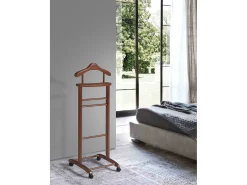 Cabide com rodas - A110cm x L45cm x F34cm - faia maciça mogano - Lyon