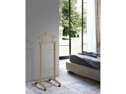Cabide com rodas - A110cm x L45cm x F34cm - faia maciça fresno - Lyon