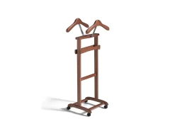 Cabide com rodas - A110cm x L47cm x F35cm - faia maciça mogano - Double