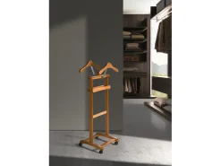 Cabide com rodas - A110cm x L47cm x F35cm - faia maciça cerejeira - Double
