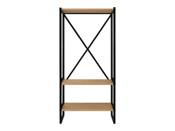 Cabide Rus Safir Carvalho e Preto 160cm