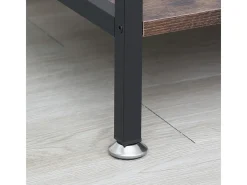 Cabideiro - Guarda-roupa aberto em metal e madeira Cabideiro removível para roupas - 162x60x40cm