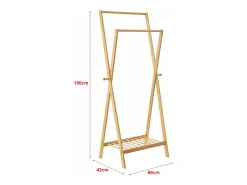 Cabideiro 150 x 60 x 42 cm bambu 03_0008139