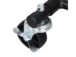 Cabideiro com rodízios capacidade de carga de 70 kg resistente dobrável extensível 160 cm prateleira de armazenamento preta 12_0003660