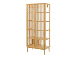 Cabideiro de bambu 185 x 80 x 45 cm natural 03_0008145