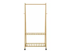 Cabideiro de bambu com rodinhas 70 x 43 x 152 cm 03_0008146