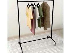Cabideiro de metal preto 104x137x48 cm