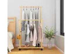 Cabideiro duplo - C80 cm A160 cm - Bambu