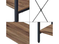 Cabideiro Hvidovre 170 x 100 x 35 cm com efeito madeira preta 03_0008135