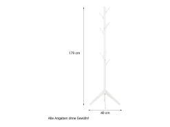 Cabideiro 179x40x40 cm branco