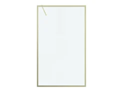 Cabina de duche de acesso direto, 120 x 200 x 92 cm, dourada, vidro, AMBERI