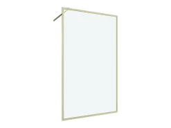 Cabina de duche de acesso direto, 120 x 200 x 92 cm, dourada, vidro, AMBERI