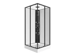Cabine de duche de canto de hidromassagem, C80 x L80 x A225 cm KIVORA