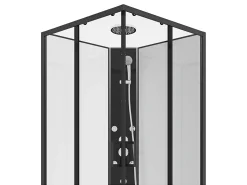 Cabine de duche de canto de hidromassagem, C80 x L80 x A225 cm KIVORA