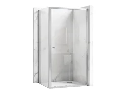 Cabine De Duche De Canto Rea Primo Slide 110X100 Chrome