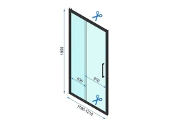 Cabine De Duche De Canto Rea Rapid Slide 160X180 Chrome